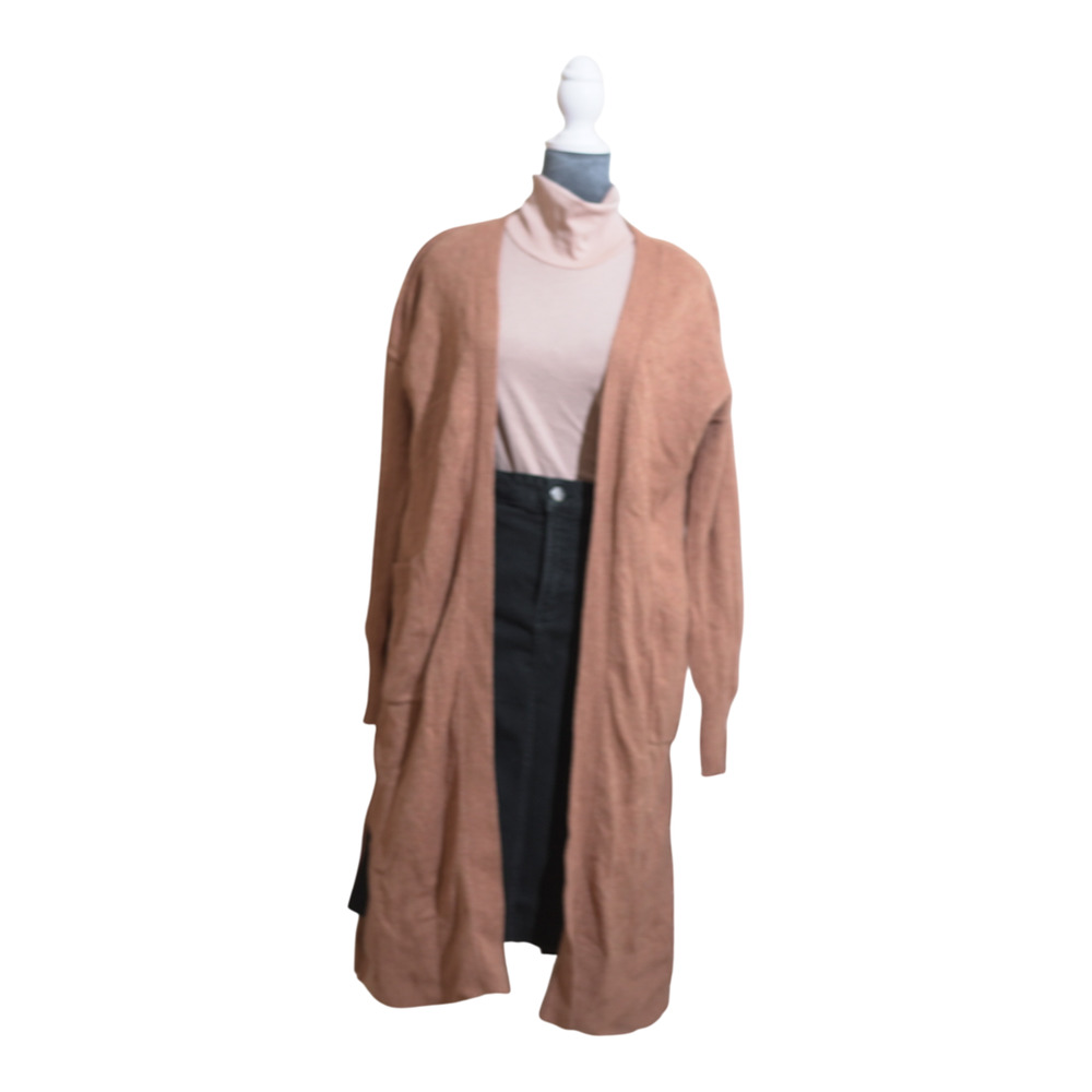 Ruby Moon Burnt Orange Long Cardigan Duster Pockets Lagenlook M
